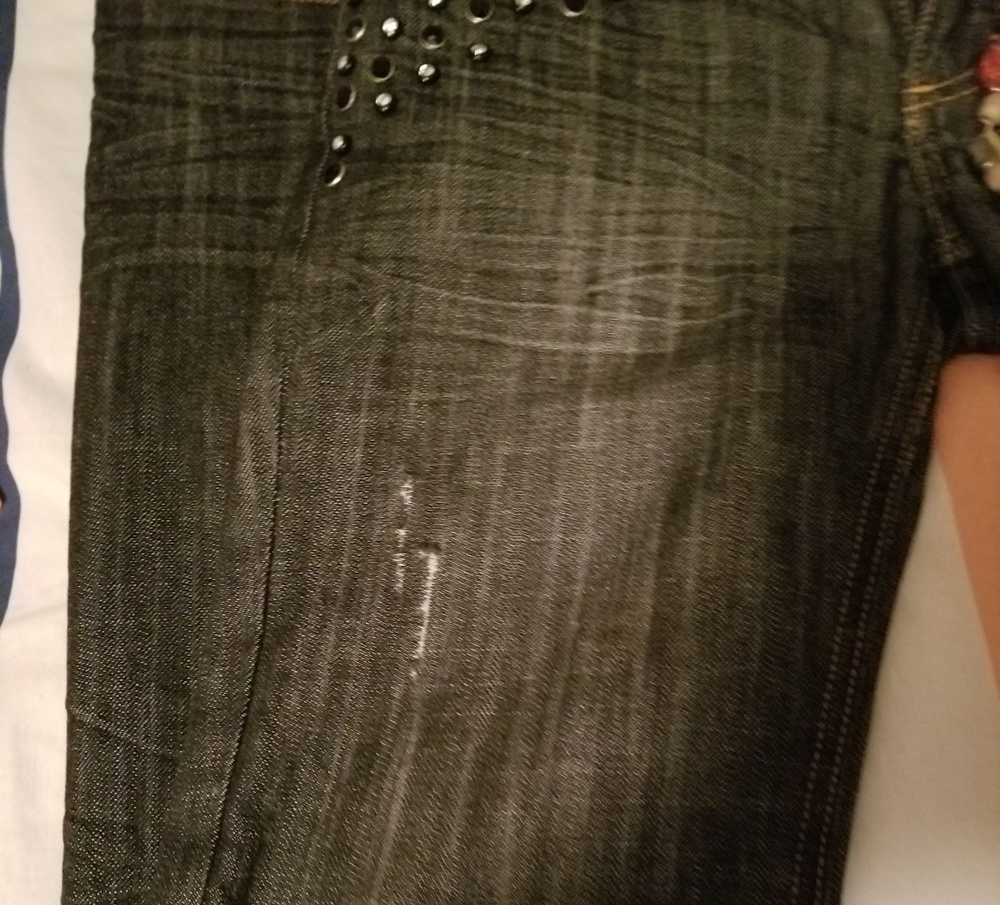 VIGOSS GOLD DENIM LOW RISE JEANS - Picture 6 of 8